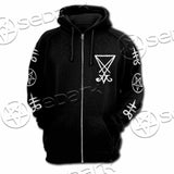 Baphomet Sigil SED-1082 Hoodie & Zip Hoodie Raglan