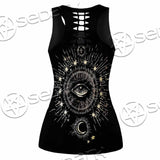 Celestial Aesthetic Sun Crescent Moon SED-1083 Women Tank Top