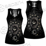 Celestial Aesthetic Sun Crescent Moon SED-1083 Women Tank Top