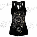 Celestial Aesthetic Sun Crescent Moon SED-1083 Women Tank Top