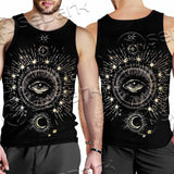 Celestial Aesthetic Sun Crescent Moon SED-1083 Men Tank-tops