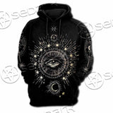 Celestial Aesthetic Sun Crescent Moon SED-1083 Hoodie & Zip Hoodie Raglan