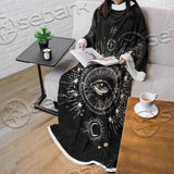 Celestial Aesthetic Sun Crescent Moon SED-1083 Sleeved Blanket