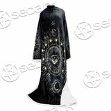 Celestial Aesthetic Sun Crescent Moon SED-1083 Sleeved Blanket