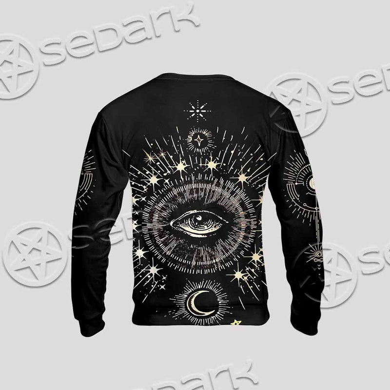 Celestial Aesthetic Sun Crescent Moon SED-1083 Unisex Sweatshirt