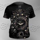 Celestial Aesthetic Sun Crescent Moon SED-1083 Unisex T-shirt