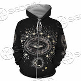 Celestial Aesthetic Sun Crescent Moon SED-1083 Hoodie & Zip Hoodie