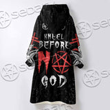 I Kneel Before No God SED-1085 Oversized Sherpa Blanket Hoodie