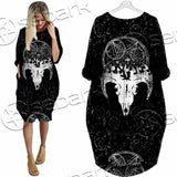 I Kneel Before No God SED-1085 Batwing Pocket Dress