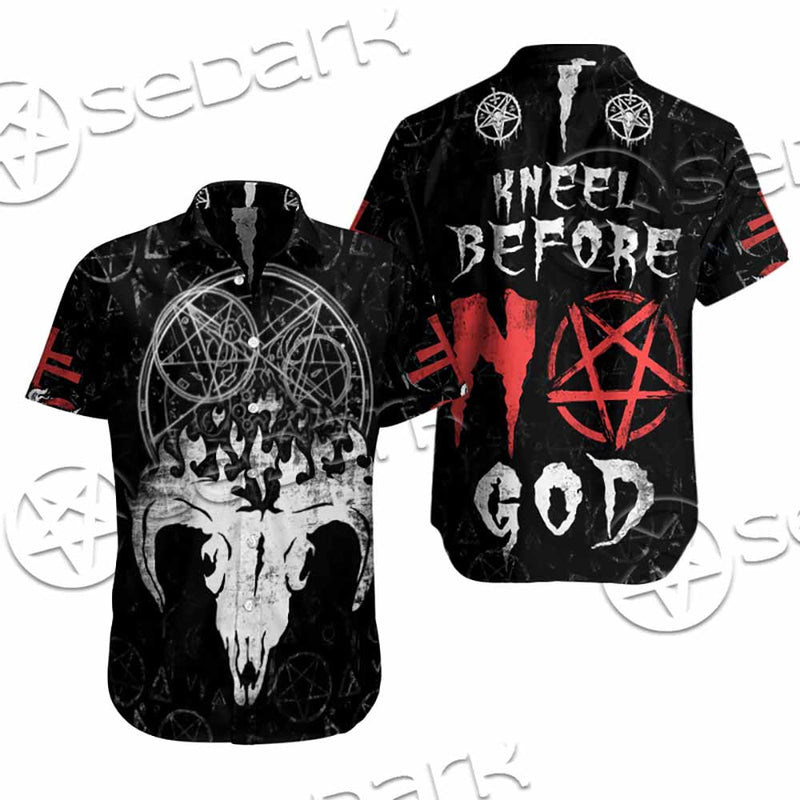 I Kneel Before No God SED-1085 Shirt Allover