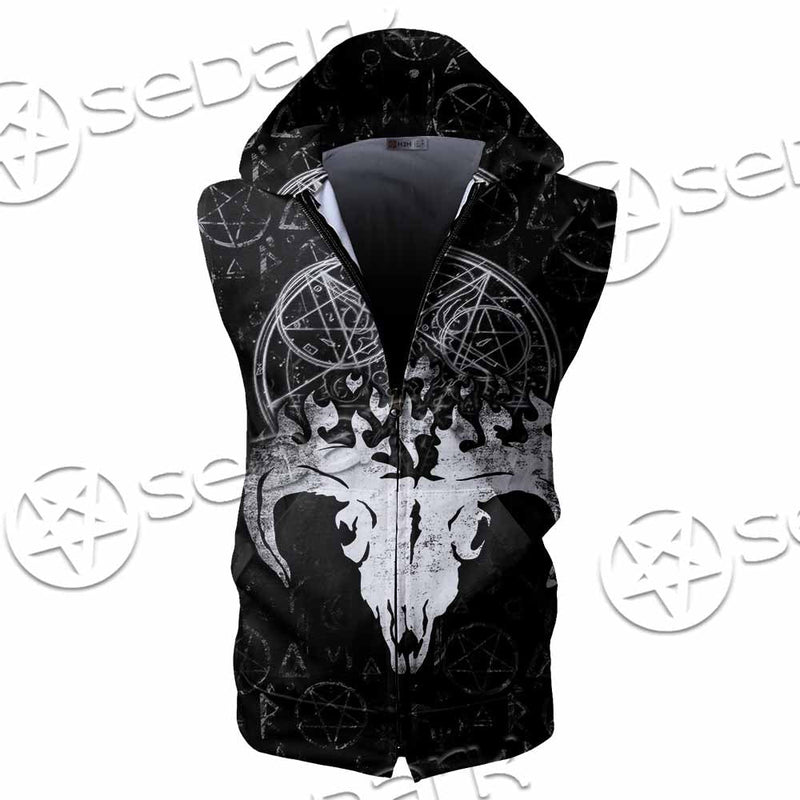 I Kneel Before No God SED-1085 Zip Sleeveless Hoodie