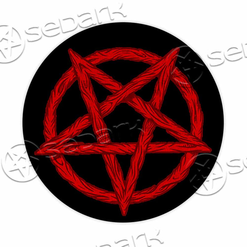 Flesh Pentagram SED-1086 Round Carpet