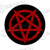 Flesh Pentagram SED-1086 Round Carpet