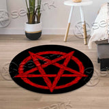Flesh Pentagram SED-1086 Round Carpet