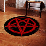 Flesh Pentagram SED-1086 Round Carpet