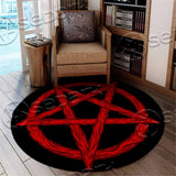 Flesh Pentagram SED-1086 Round Carpet
