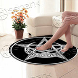 Celtic Moon Star Triple Spiral SED-1087 Round Carpet