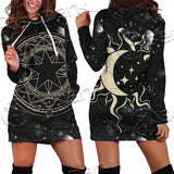 Occult Witch Magic Alchemy Gothic Zodiac SED-1088 Hoodie Dress