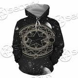 Occult Witch Magic Alchemy Gothic Zodiac SED-1088 Hoodie & Zip Hoodie