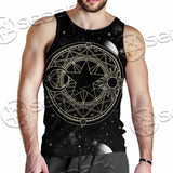 Occult Witch Magic Alchemy Gothic Zodiac SED-1088 Men Tank-tops