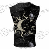 Occult Witch Magic Alchemy Gothic Zodiac SED-1088 Zip Sleeveless Hoodie