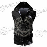 Occult Witch Magic Alchemy Gothic Zodiac SED-1088 Zip Sleeveless Hoodie