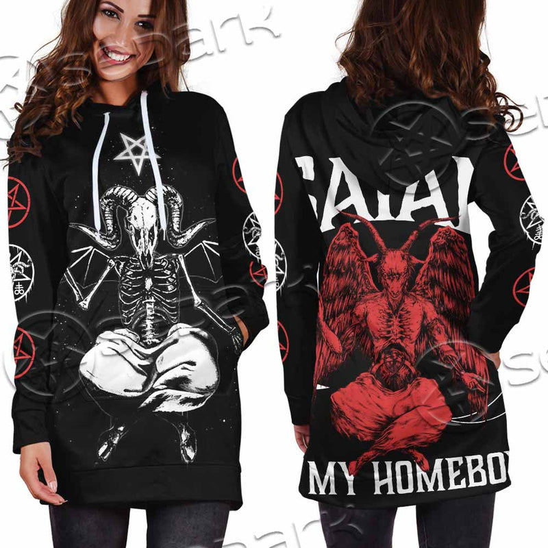 Satan Is My Homeboy SED-1089 Hoodie Dress
