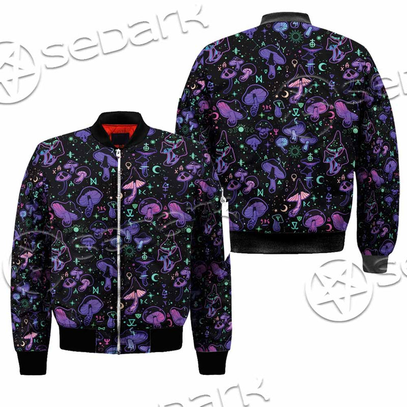 Seamless Illustration Mushrooms Bright Psychedelic SED-1090 Jacket