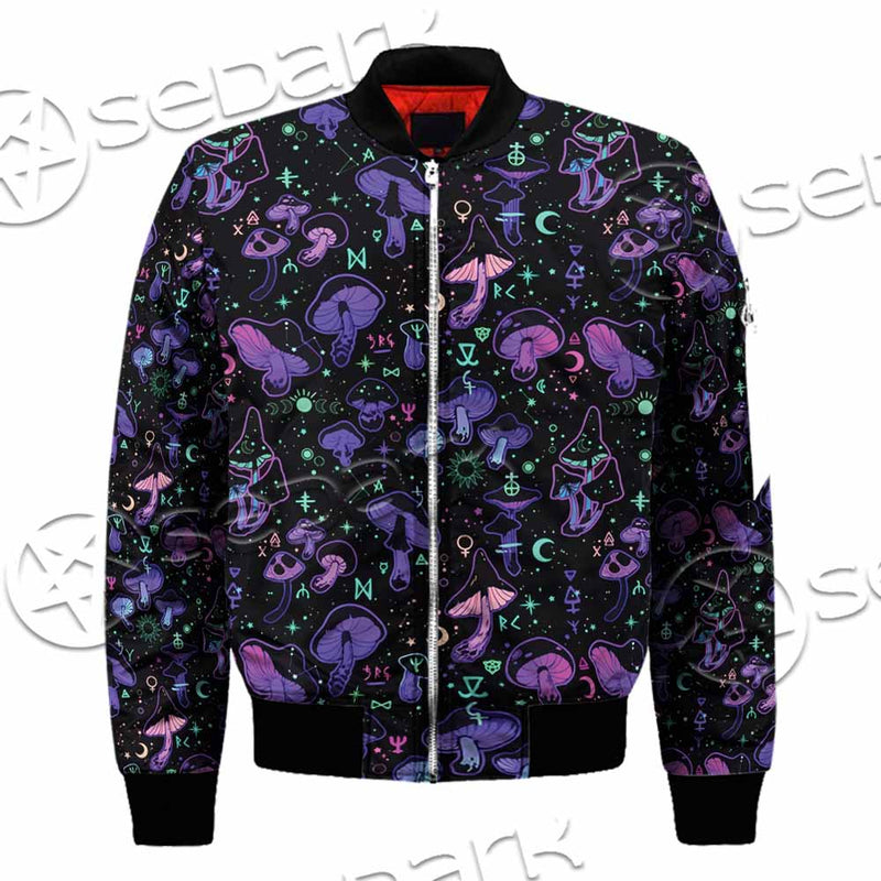 Seamless Illustration Mushrooms Bright Psychedelic SED-1090 Jacket