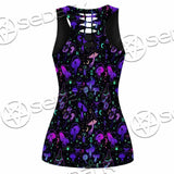 Seamless Illustration Mushrooms Bright Psychedelic SED-1090 Women Tank Top