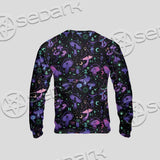 Seamless Illustration Mushrooms Bright Psychedelic SED-1090 Unisex Sweatshirt
