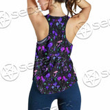 Seamless Illustration Mushrooms Bright Psychedelic SED-1090 Women Tank Top