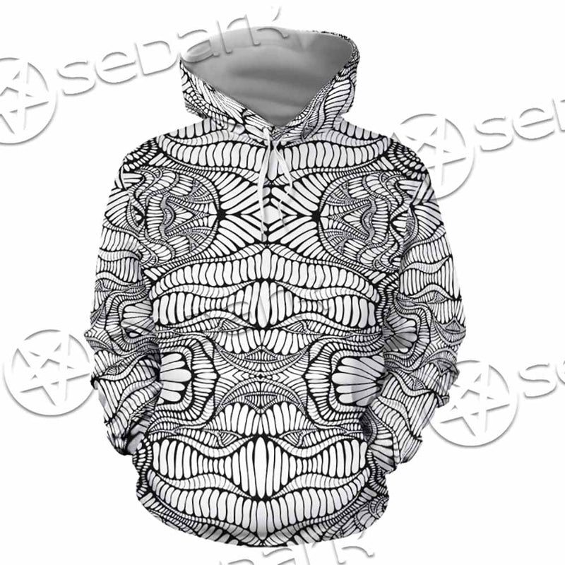 Psychedelic Maze Of Ornaments SED-1091 Hoodie & Zip Hoodie