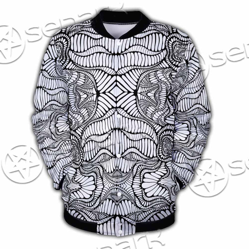 Psychedelic Maze Of Ornaments SED-1091 Button Jacket