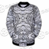 Psychedelic Maze Of Ornaments SED-1091 Button Jacket