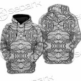 Psychedelic Maze Of Ornaments SED-1091 Hoodie & Zip Hoodie Raglan