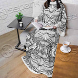 Psychedelic Maze Of Ornaments SED-1091 Sleeved Blanket