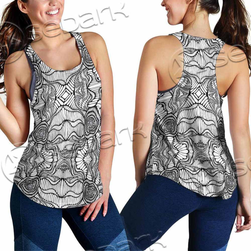 Psychedelic Maze Of Ornaments SED-1091 Women Tank Top