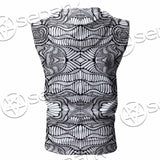 Psychedelic Maze Of Ornaments SED-1091 Zip Sleeveless Hoodie
