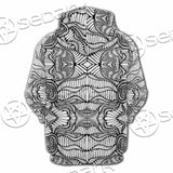 Psychedelic Maze Of Ornaments SED-1091 Hoodie & Zip Hoodie Raglan