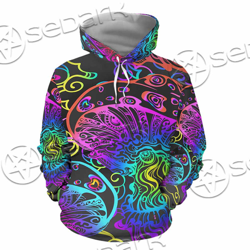 Hallucinogenic Mushrooms SED-1092 Hoodie & Zip Hoodie