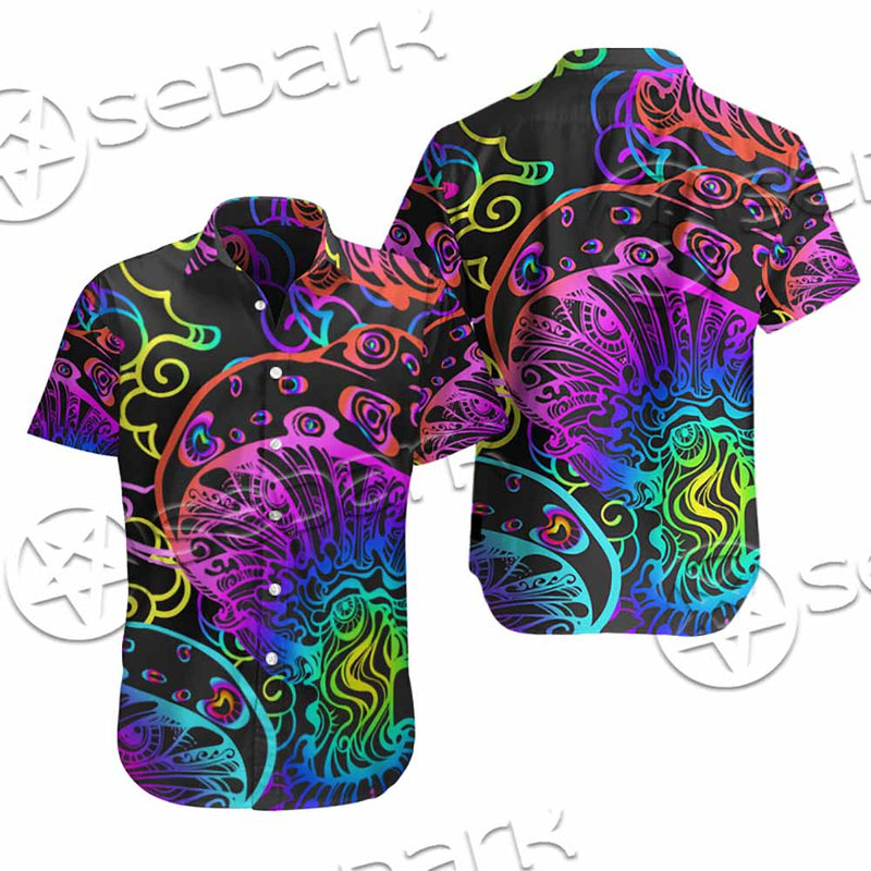 Hallucinogenic Mushrooms SED-1092 Shirt Allover
