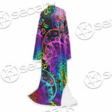 Hallucinogenic Mushrooms SED-1092 Sleeved Blanket