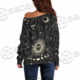 Gothic Witchy Aesthetic SED-1093 Off Shoulder Sweaters