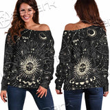 Gothic Witchy Aesthetic SED-1093 Off Shoulder Sweaters