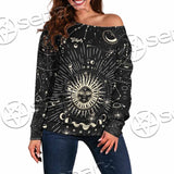 Gothic Witchy Aesthetic SED-1093 Off Shoulder Sweaters