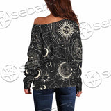 Astrology Workspace SED-1094 Off Shoulder Sweaters