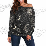 Astrology Workspace SED-1094 Off Shoulder Sweaters