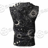 Astrology Workspace SED-1094 Zip Sleeveless Hoodie