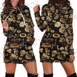 Psychedelic Magic Mushrooms SED-1095 Hoodie Dress